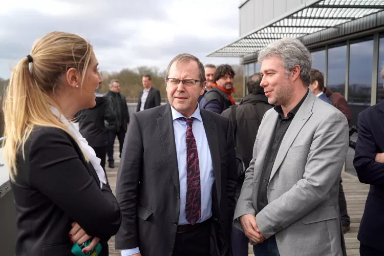 Visite du ministre bruxellois Alain Maron au nouveau siège du groupe Ziegler