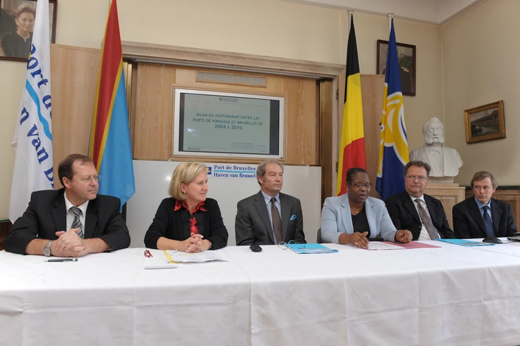 Le Port de Bruxelles reçoit la Ministre des Transports de la République démocratique du Congo