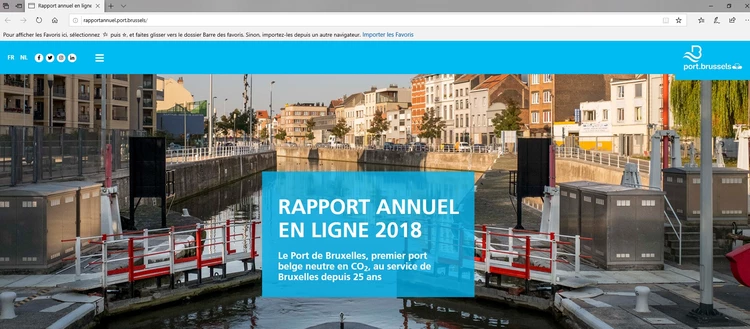 Le rapport annuel du Port se la joue… digital